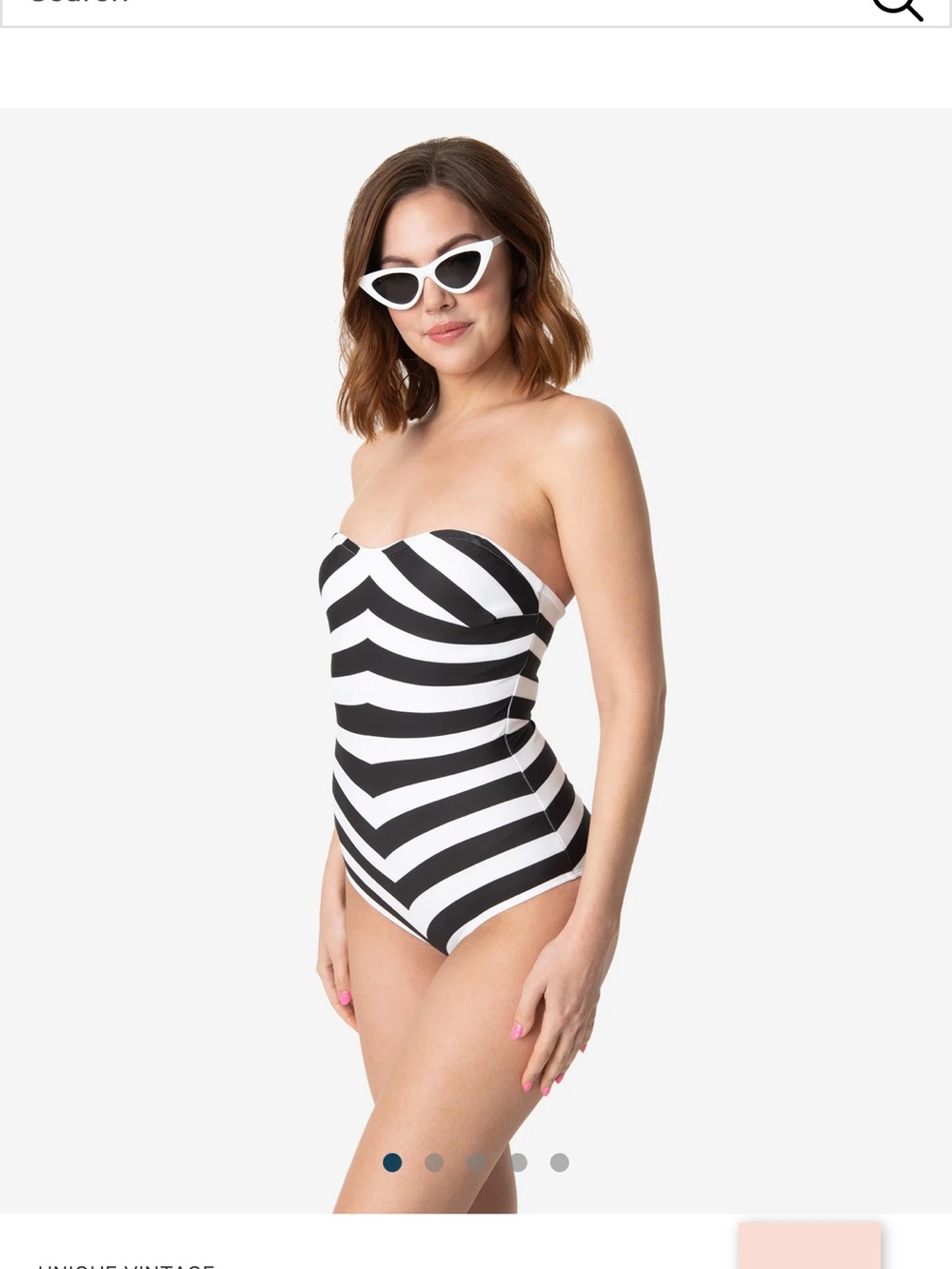 NWT Barbie Black & White One-Piece Swimsuit